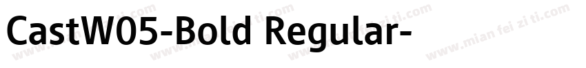 CastW05-Bold Regular字体转换